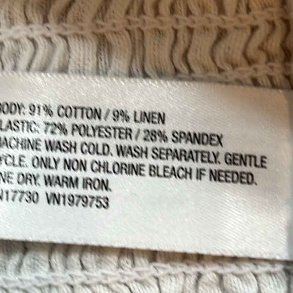 paper bag high waist tan Shorts S WHITE HALTER top tie neck CROPPED outfit SET - Picture 10 of 13